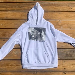 White Tupac sweatshirt